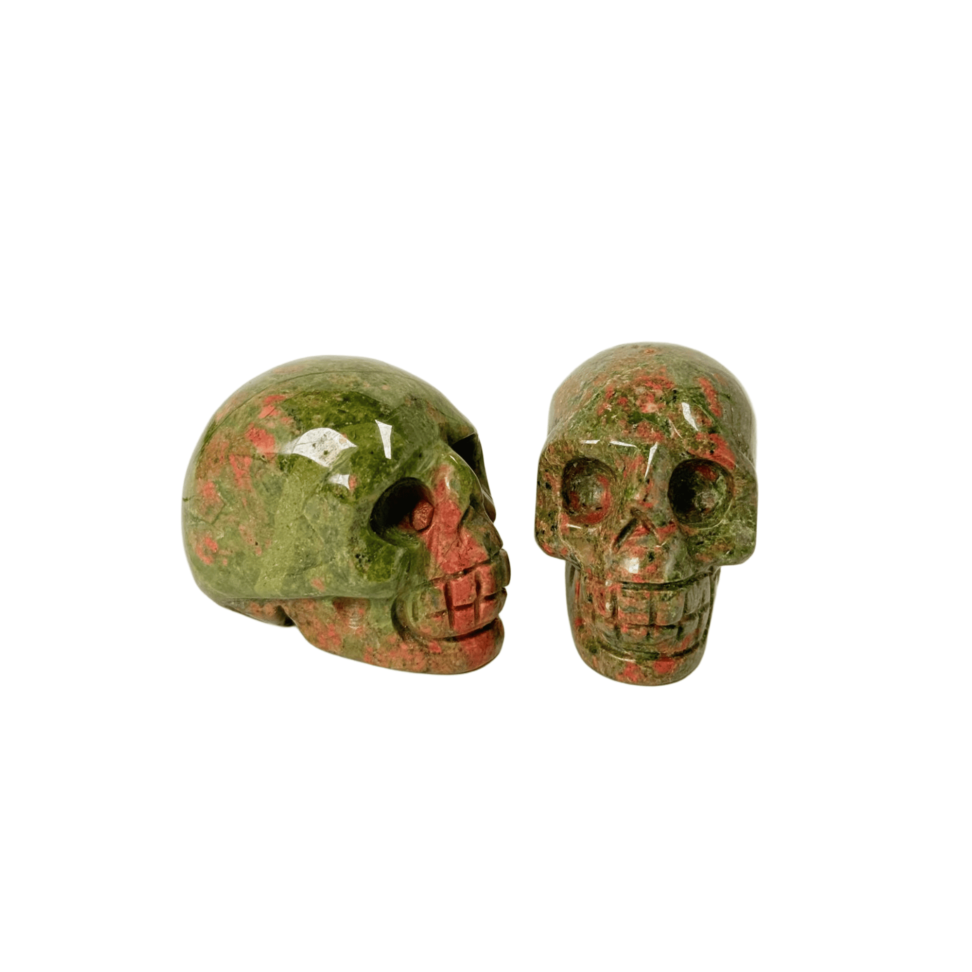 Unakite Crystal Skull